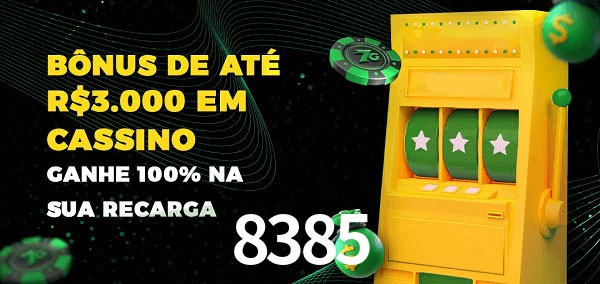 8385 melhor bônus de depósito